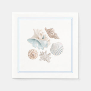 Serviettes en papier Coquillages de plage
