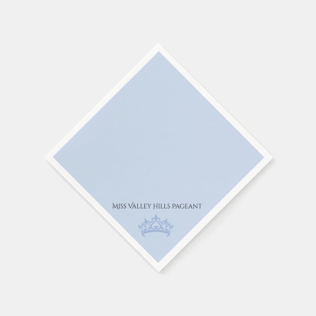 Serviettes en papier Couronne de Concours de Beaut (Coin)