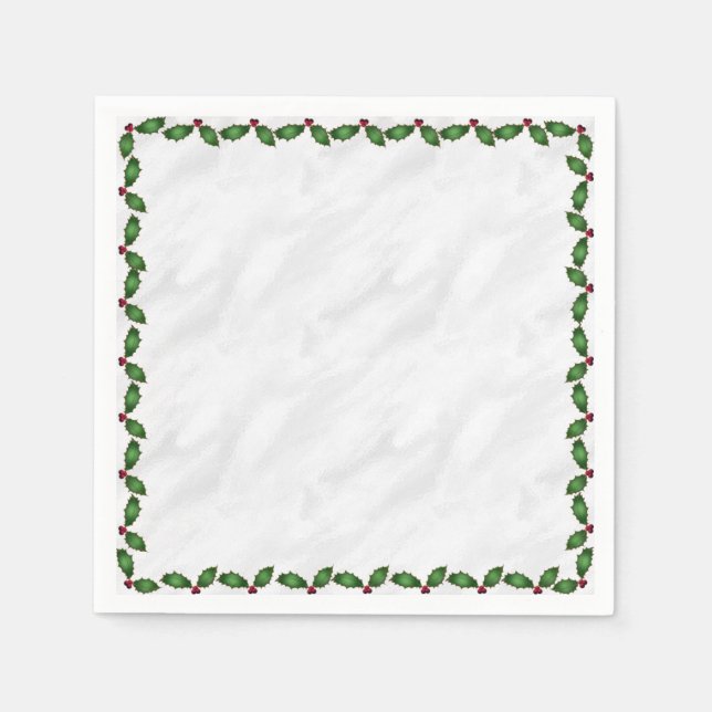 Serviettes en papier creux (Devant)
