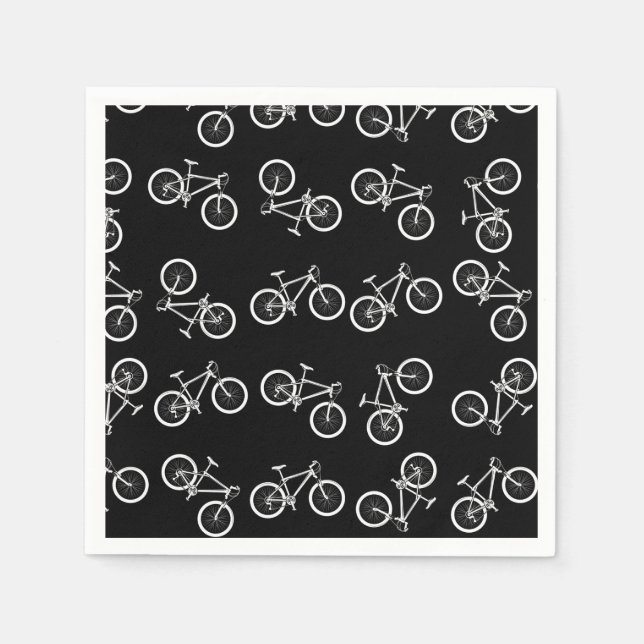 Serviettes en papier cyclisme, Fournitures de fête (Devant)