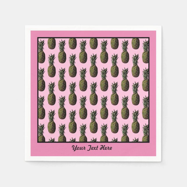 serviettes en papier d'ananas (Devant)