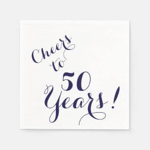 Serviettes en papier de 50 ans