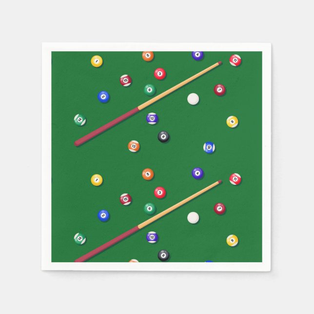 Serviettes en papier de billard, Fournitures de fê (Devant)