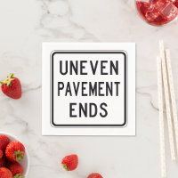 Serviettes en papier de fin de pavement inégale