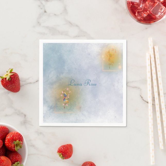 Serviettes en papier de jardin magiques Fairy Tale (En situation)