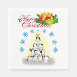 Serviettes en papier de Noël, Joyeux Noël
