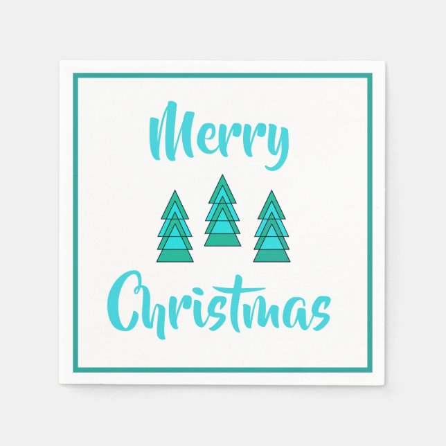 serviettes en papier de Noël par dalDesignNZ (Devant)