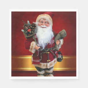 Serviettes en papier de Noël, Père Noël