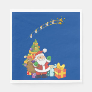 Serviettes en papier de Noël, Père Noël