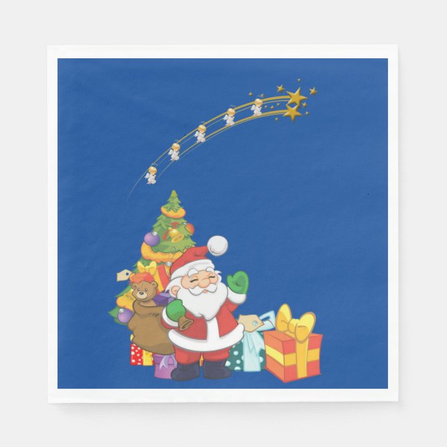 Serviettes en papier de Noël, Père Noël (Devant)