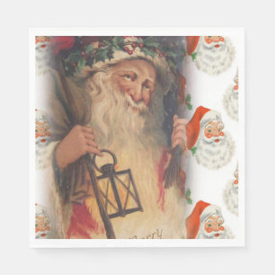 Serviettes en papier de Noël, Père Noël