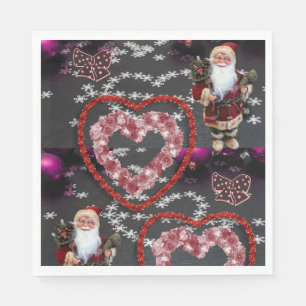 Serviettes en papier de Noël, Père Noël