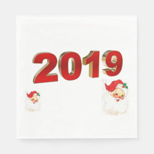 Serviettes en papier de Noël, Père Noël