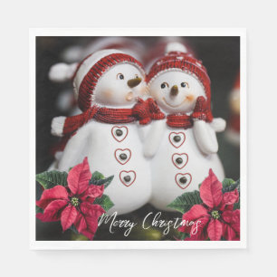 Serviettes en papier de Noël, Serviettes bonhomme 