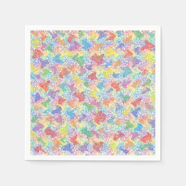 Serviettes en papier de palette pour artiste (Devant)