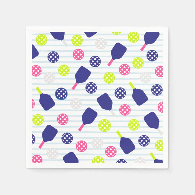 Serviettes en papier de pickleball (Devant)