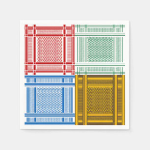 Serviettes en papier de Shemagh arabe