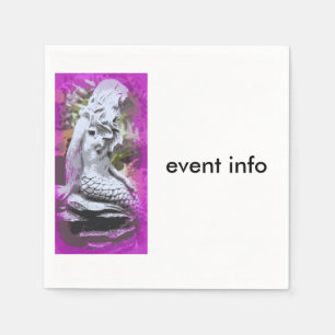 serviettes en papier de sirène