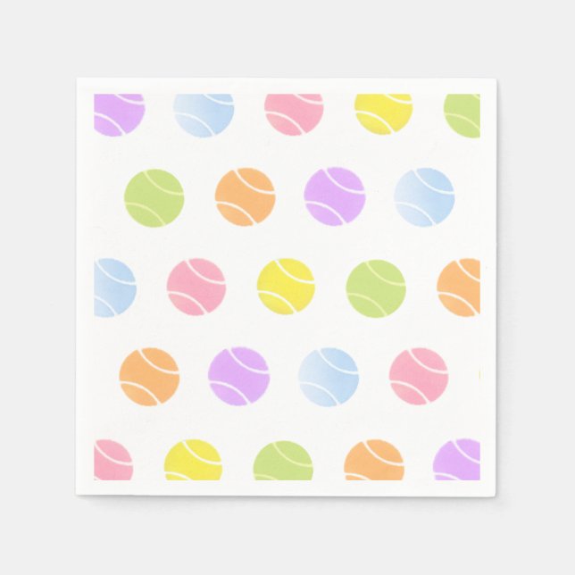Serviettes en papier de tennis (Devant)