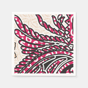 Serviettes en papier Décor de fête artistique au