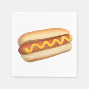 Serviettes en papier design "Hot Dog"