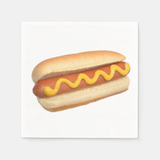 Serviettes en papier design "Hot Dog"