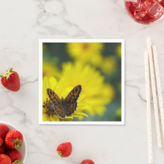 Serviettes en papier d'hélium jaune