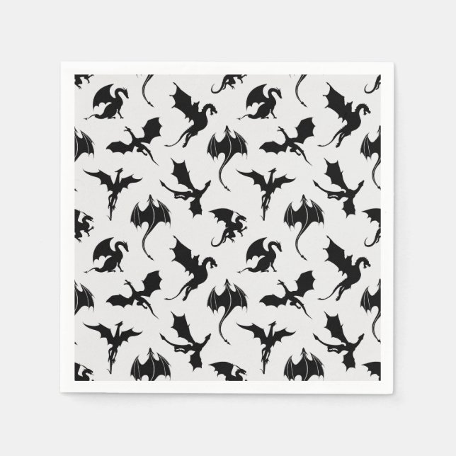Serviettes en papier Dragon Fantasy, Créature myth (Devant)