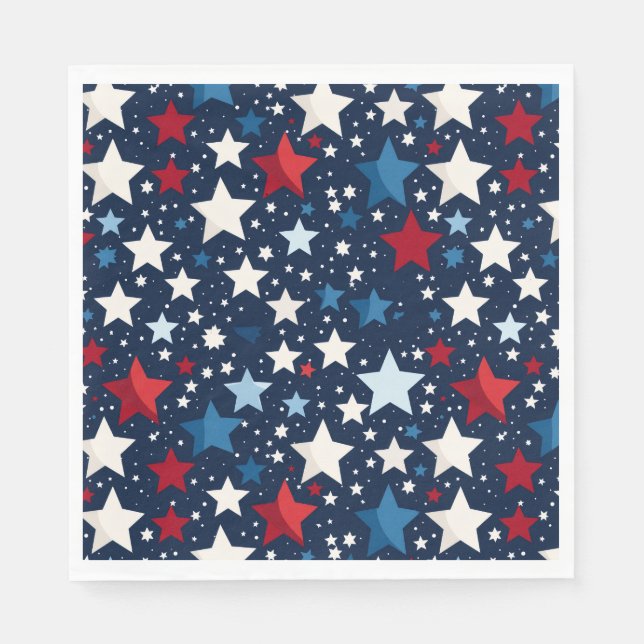 Serviettes en papier du 4 juillet (Devant)