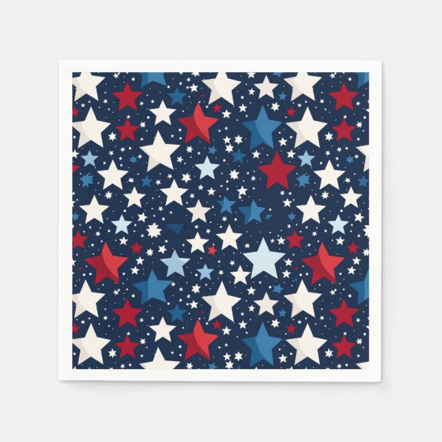 Serviettes en papier du 4 juillet (Devant)