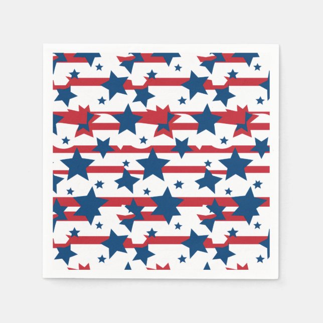 Serviettes en papier du 4 juillet (Devant)