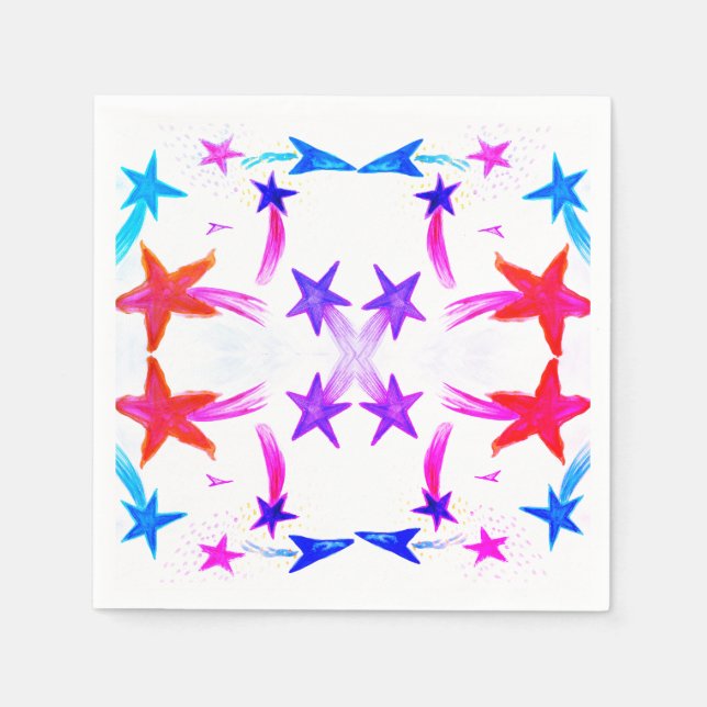 Serviettes en papier étoiles (Devant)
