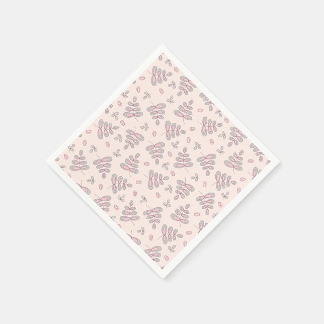 Serviettes en papier feuilles de bois (Coin)