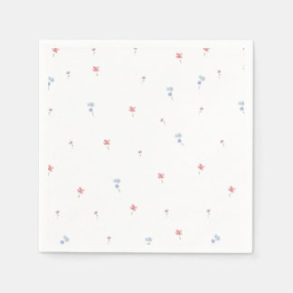Serviettes en papier Fleurs sauvages Amour en fleu
