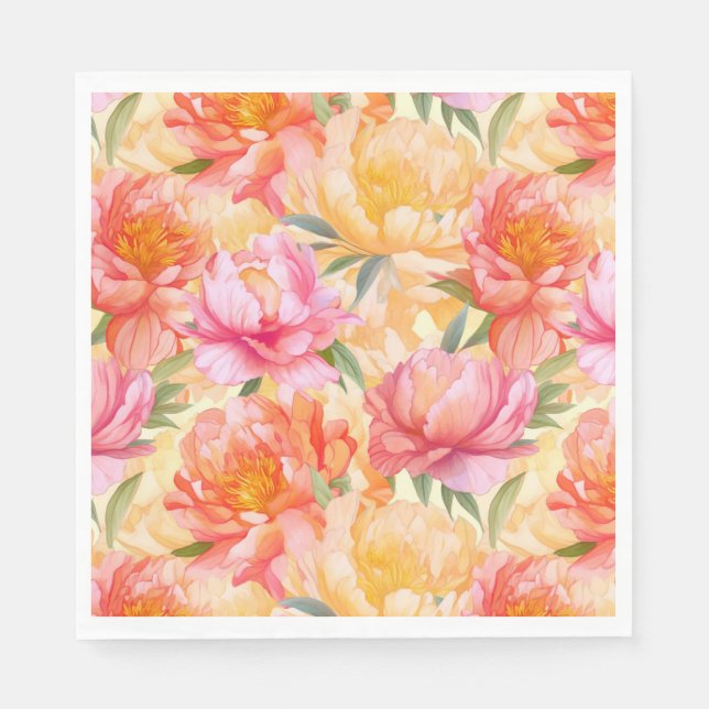 Serviettes en papier floral (Devant)