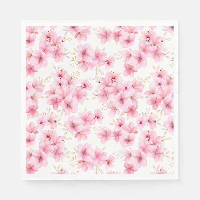 Serviettes en papier Floral Blossoms (Devant)