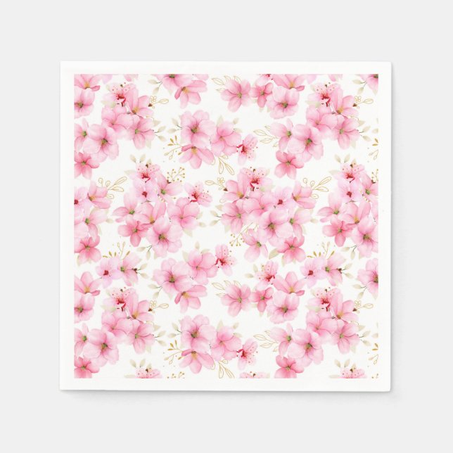 Serviettes en papier Floral Blossoms (Devant)