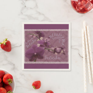Serviettes en papier floral vintage