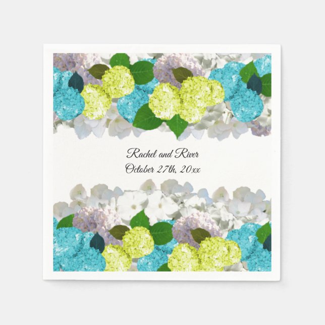 Serviettes en papier florales mixtes Bold Spring (Devant)