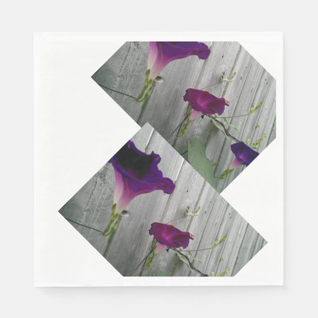 Serviettes en papier florales pour déjeuner (Devant)