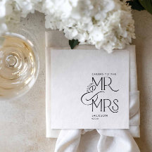 Serviettes en papier Future Mr et Mrs pour fiançai