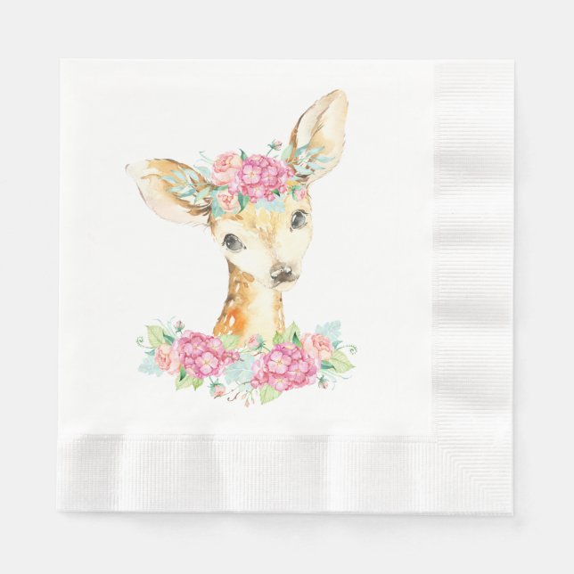 Serviettes en papier Girl Deer (Devant)