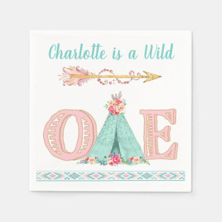 Serviettes en papier Girl Wild One