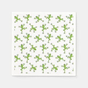 Serviettes en papier Grenouille, Fournitures de fê