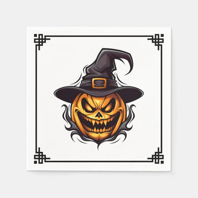 Serviettes en papier Halloween (Devant)