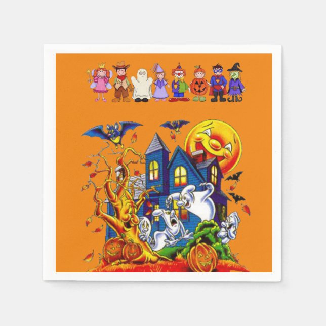 Serviettes en papier Halloween (Devant)