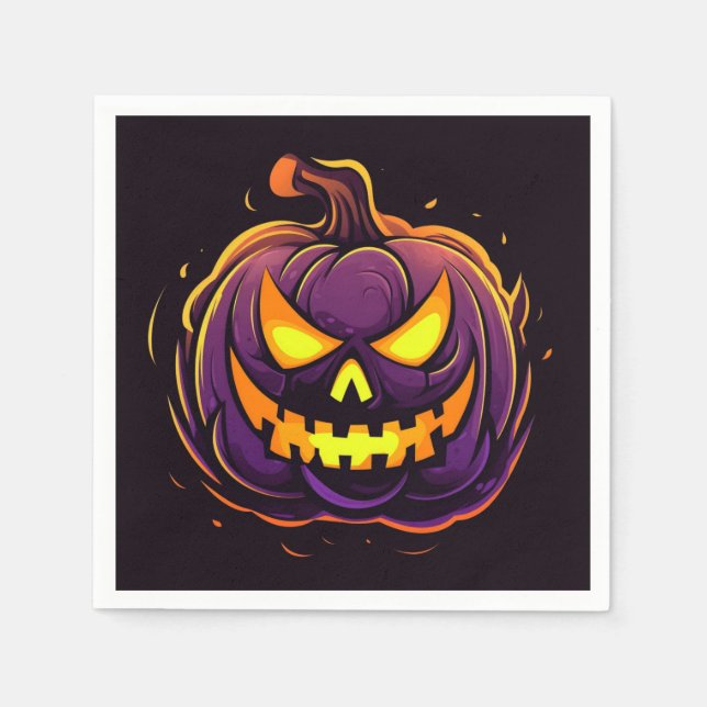 Serviettes en papier Halloween (Devant)
