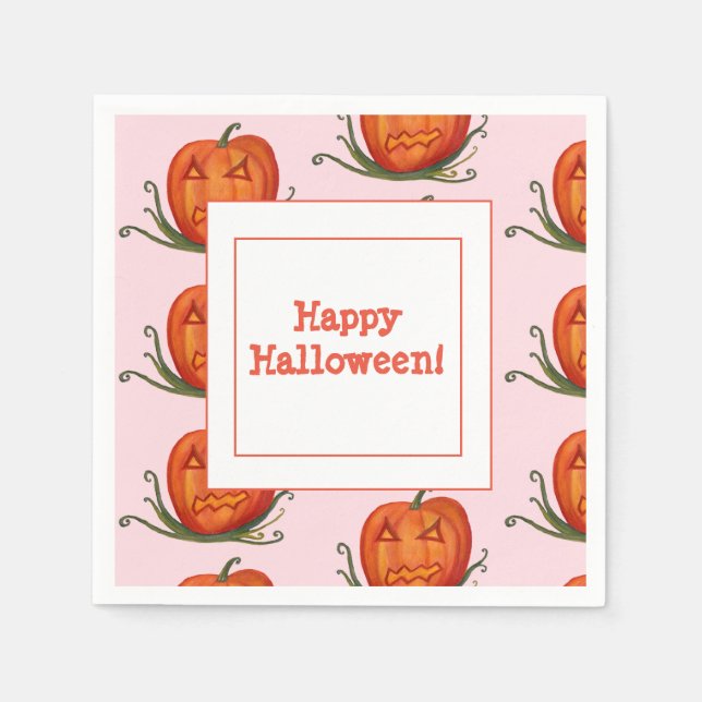 Serviettes en papier Halloween Celebration (Devant)