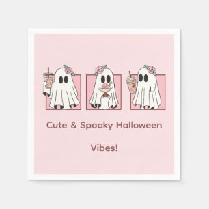 Serviettes en papier Halloween mignonnes et effray