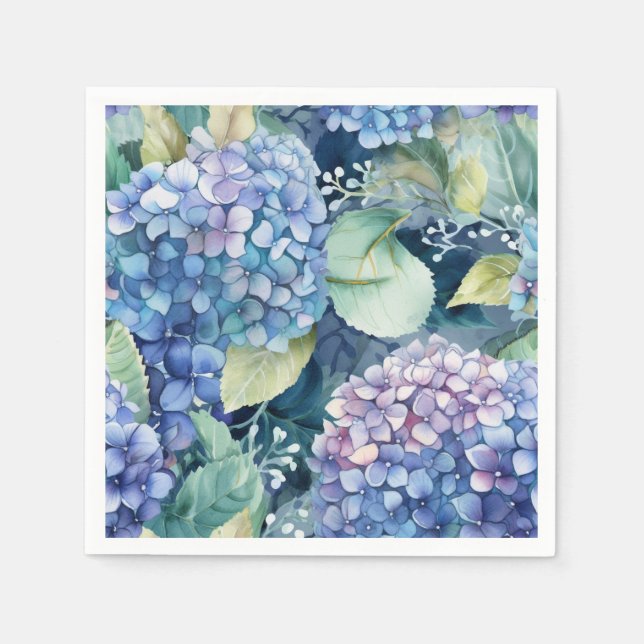 Serviettes en papier Hydrangea (Devant)
